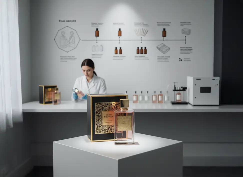 Sample Developments & Process 7 Final perfume product showcasing the importance of sample development for quality and brand trust